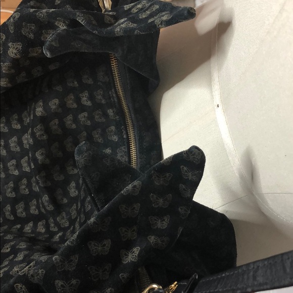 Vintage Bottega Veneta suede butterfly crossbody bag - Picture 4 of 8